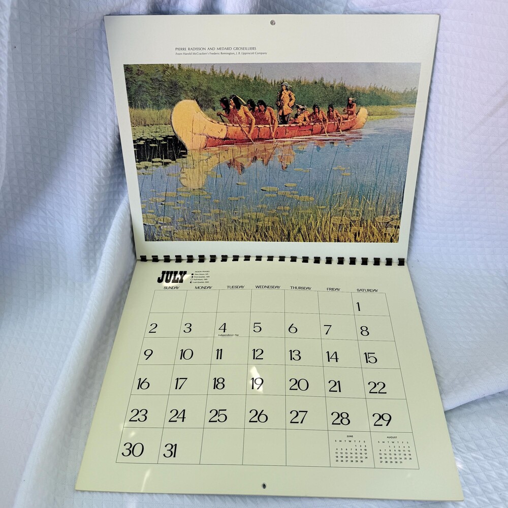 Vintage 1978 Frederic Remington Calendar 14 Full Color Western Art Prints - Picture 2 of 14